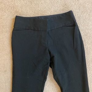 Express Editor Boot Cut Mid Rise Black Dress Pants - Size 6R